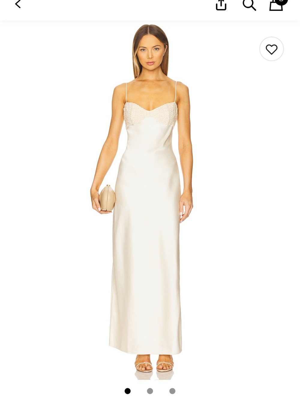 REVOLVE LPA Callie Maxi Dress Ivory